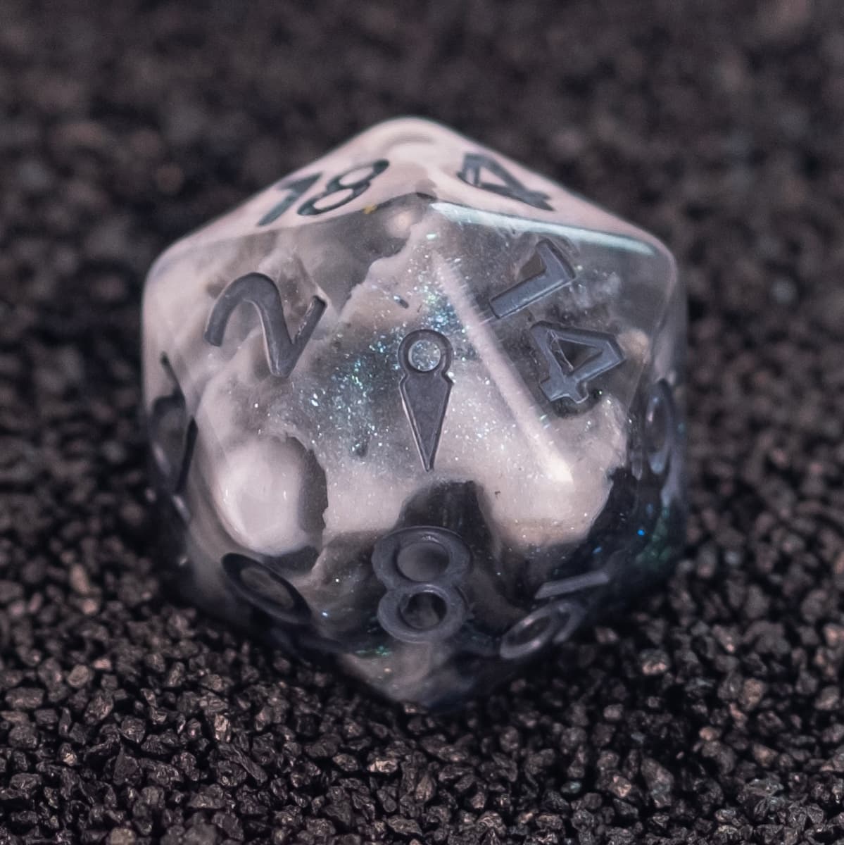 Shadow Clan D20 showing the Questing Tools dagger mark